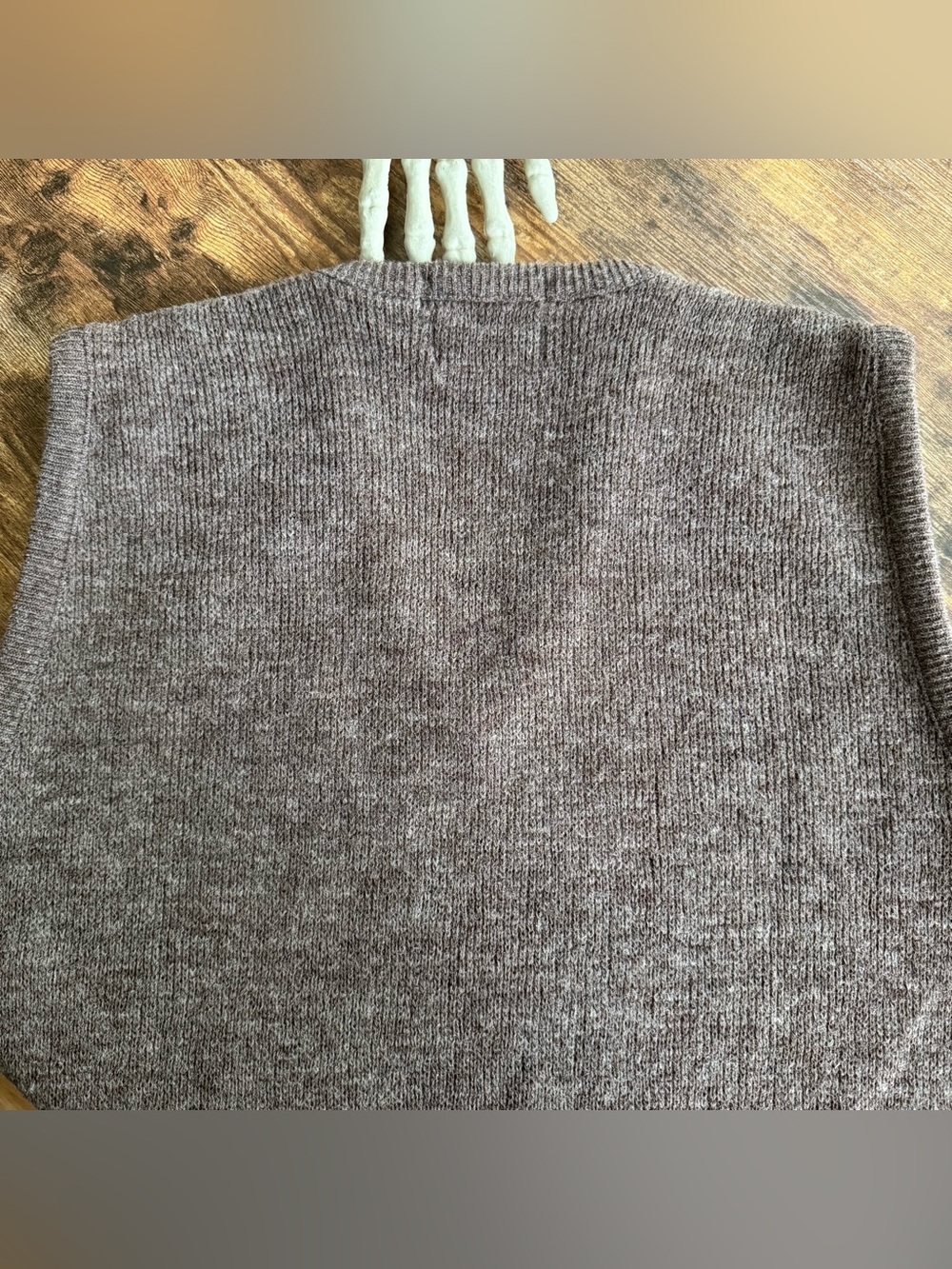 Vintage 80s Argyle V-Neck Wool Blend Sweater Vest ~ Size Medium - Picture 8 of 8